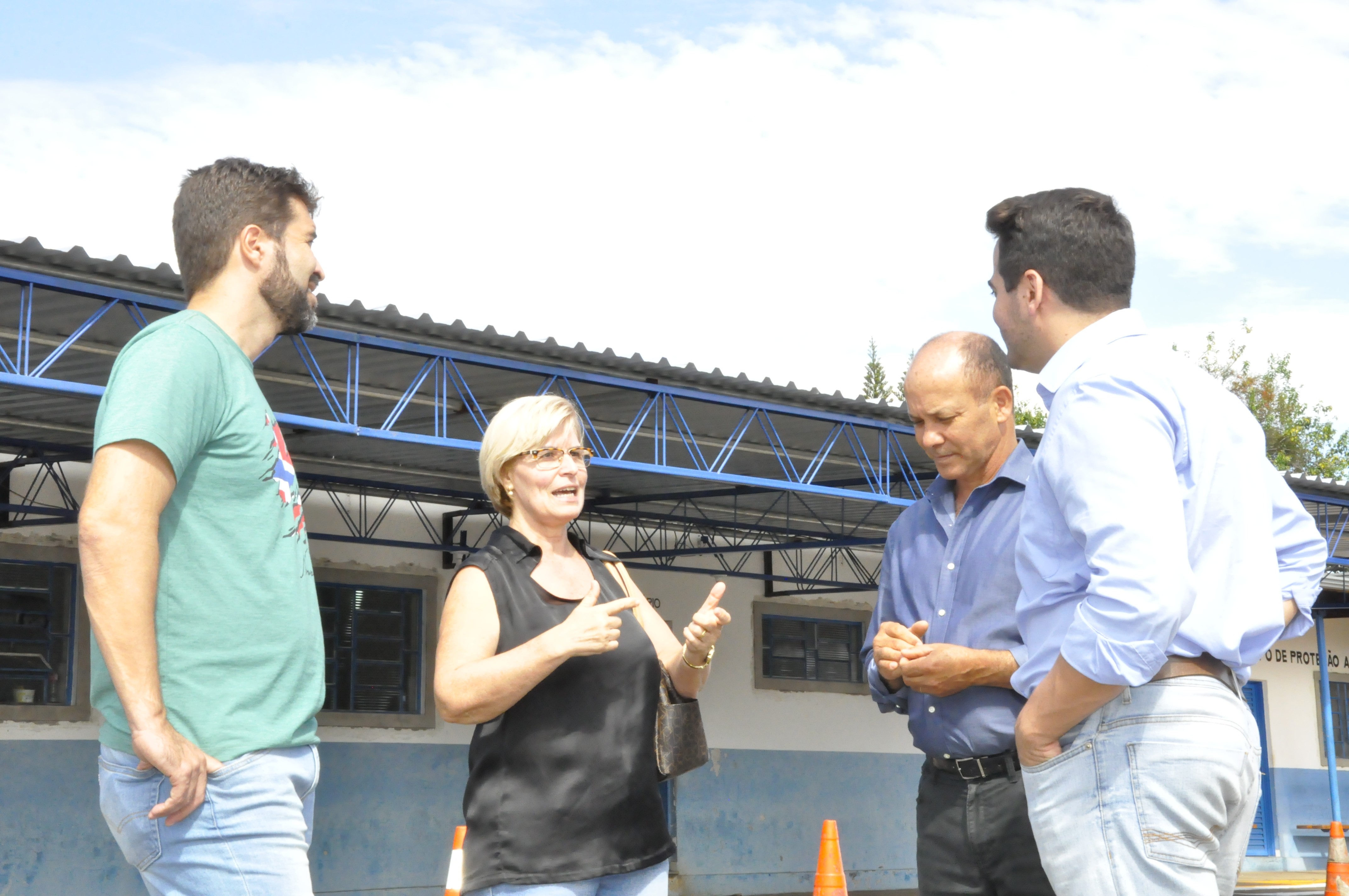 2019515_Vereadores Bagnoli, Germina e Sanches em reunião com Gobbi.